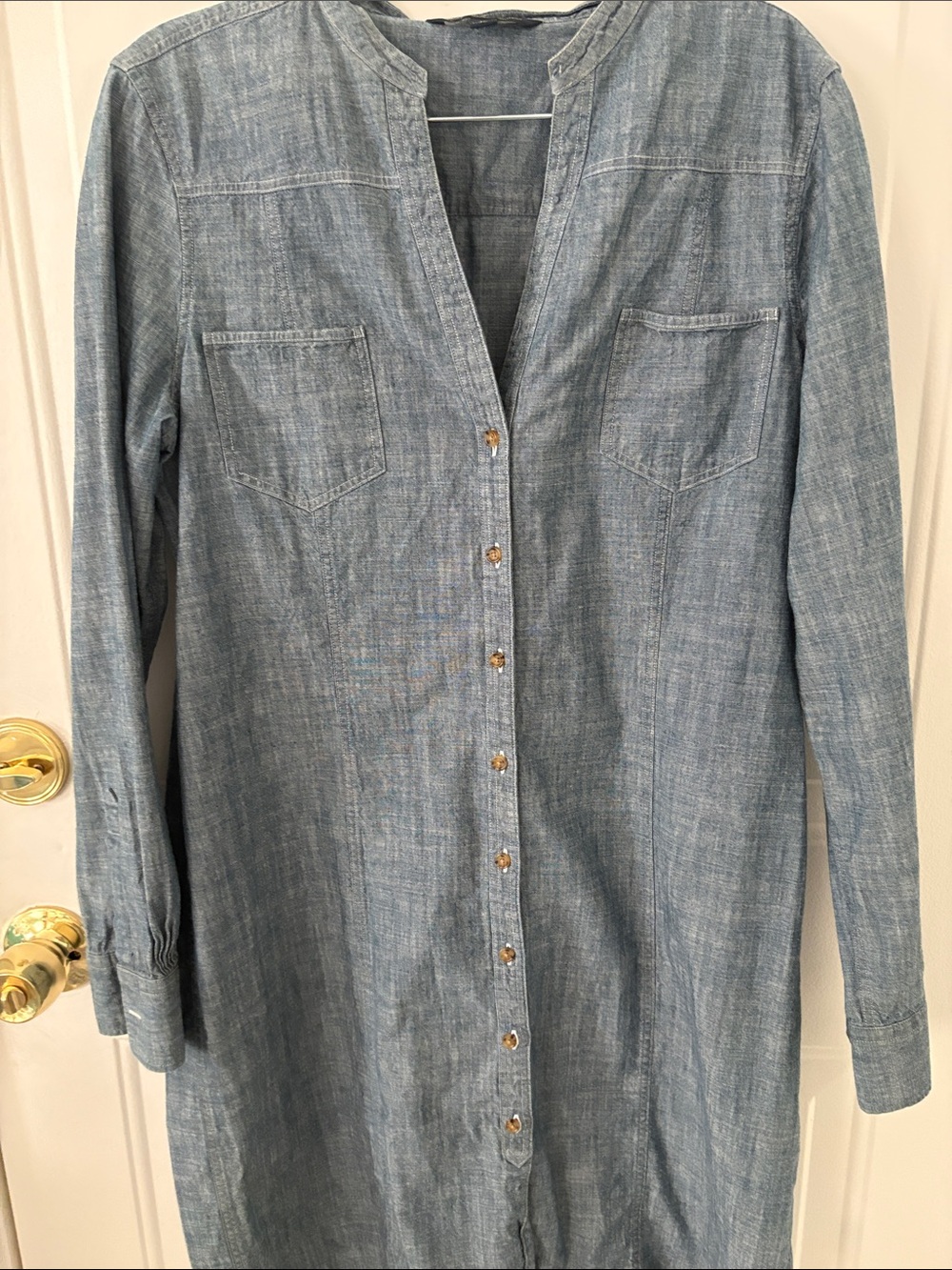 Brooks Brothers Light Blue Chambray Shirt Dress